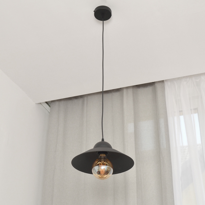 Pendel SORAPIS 1xE27/15W/230V sort