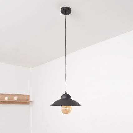 Pendel SORAPIS 1xE27/15W/230V sort