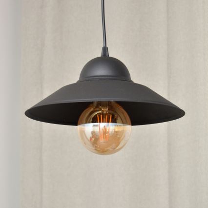 Pendel SORAPIS 1xE27/15W/230V sort