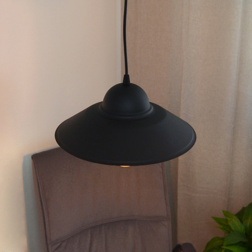 Pendel SORAPIS 1xE27/15W/230V sort