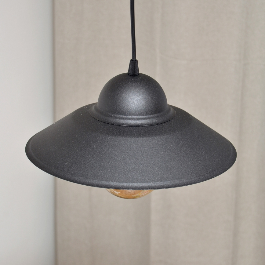 Pendel SORAPIS 1xE27/15W/230V sort