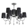 Pendel SORENTO 9xE14/40W/230V sort