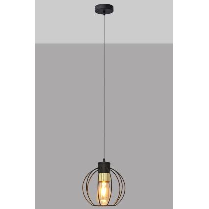 Pendel STARLIGHT 1xE27/15W/230V sort/gylden