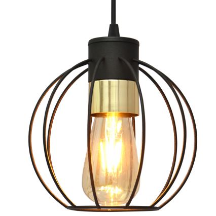 Pendel STARLIGHT 1xE27/15W/230V sort/gylden