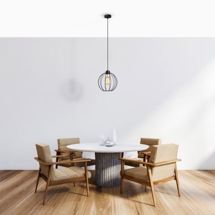 Pendel STARLIGHT 1xE27/15W/230V sort/gylden