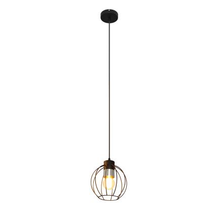 Pendel STARLIGHT 1xE27/15W/230V sort/sølvfarvet