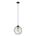 Pendel STARLIGHT 1xE27/15W/230V sort/sølvfarvet