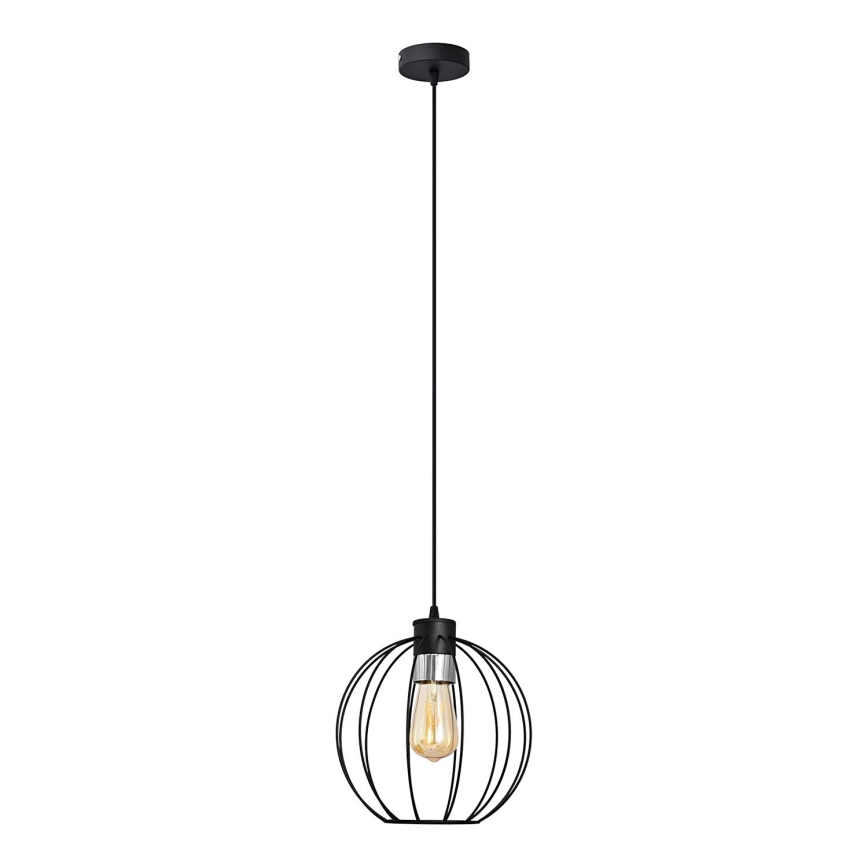 Pendel STARLIGHT 1xE27/15W/230V sort/sølvfarvet