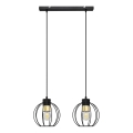 Pendel STARLIGHT 2xE27/15W/230V sort/gylden