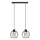 Pendel STARLIGHT 2xE27/15W/230V sort/gylden