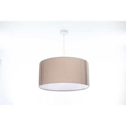 Pendel STRIPES på ledning, 1xE27/60W/230V, Ø 40 cm, beige