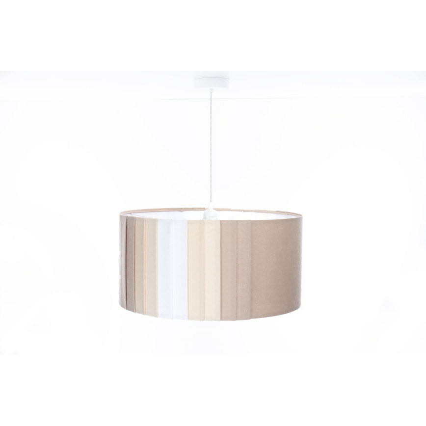 Pendel STRIPES på ledning, 1xE27/60W/230V, Ø 40 cm, beige