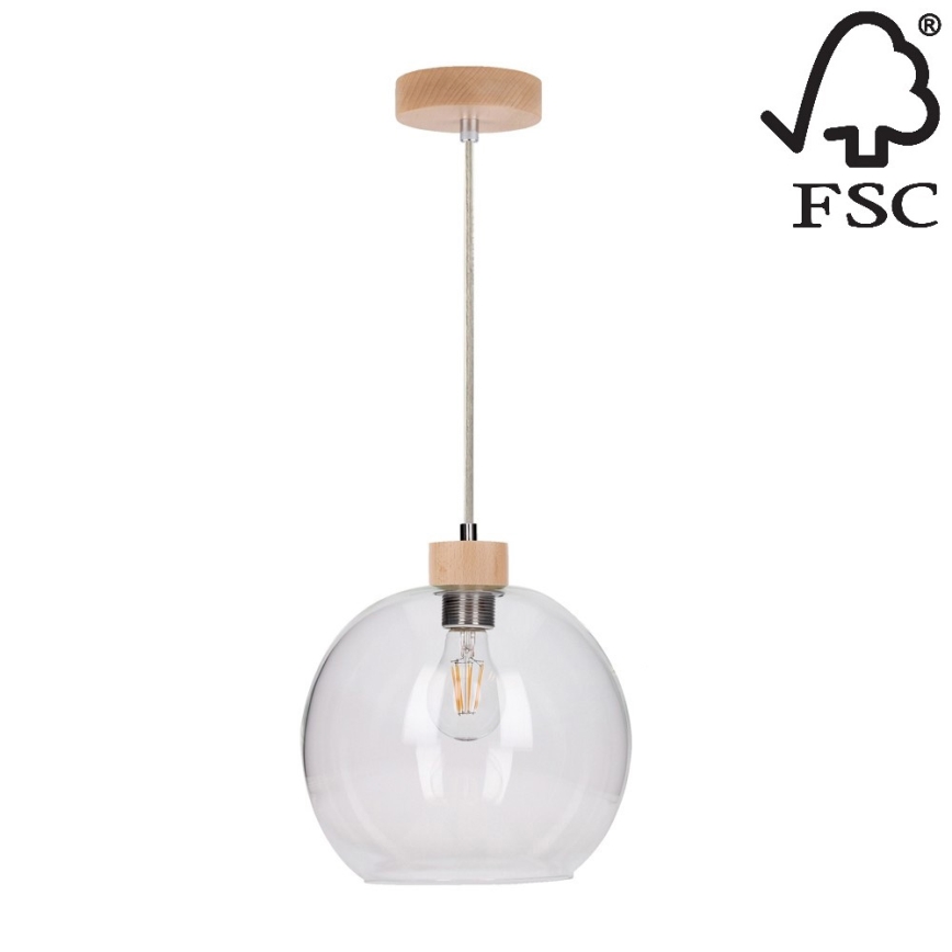 Pendel SVEA 1xE27/60W/230V - FSC-certificeret