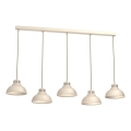 Pendel SVEN 5xE27/15W/230V beige