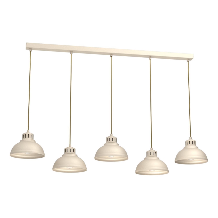 Pendel SVEN 5xE27/15W/230V beige