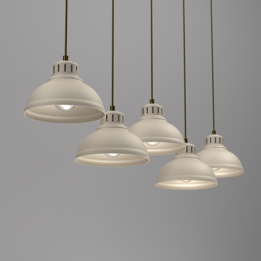 Pendel SVEN 5xE27/15W/230V beige