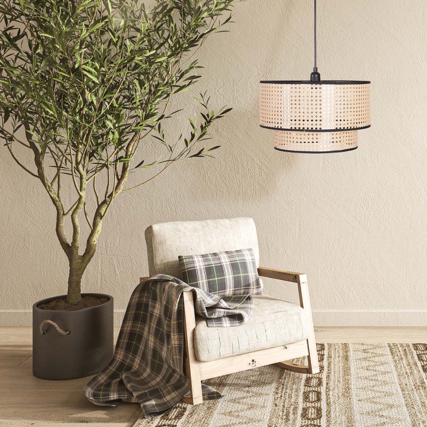 Pendel TAKARA 1xE27/20W/230V diameter 40 cm beige