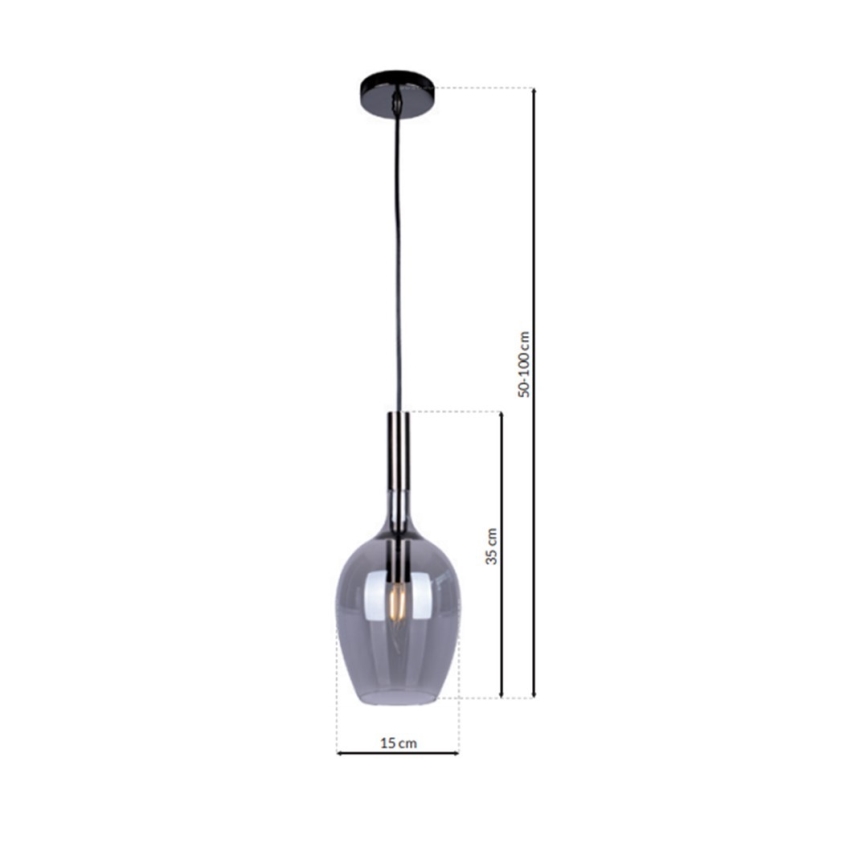 Pendel TANGO 1xE14/40W/230V sort
