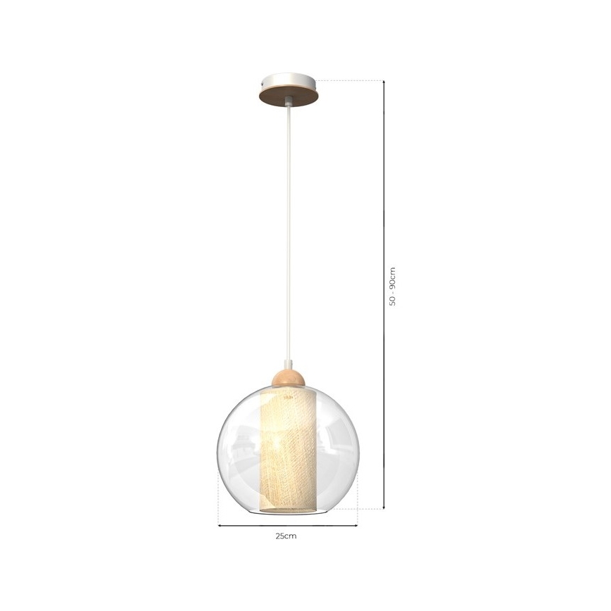 Pendel TELA 1xE27/60W/230V diam. 25 cm