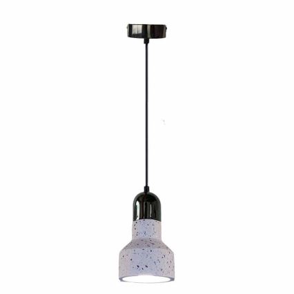 Pendel TERRAZZO 1xE27/60W/230V diameter 12 cm cremefarvet