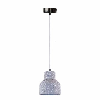 Pendel TERRAZZO 1xE27/60W/230V diameter 12 cm grå