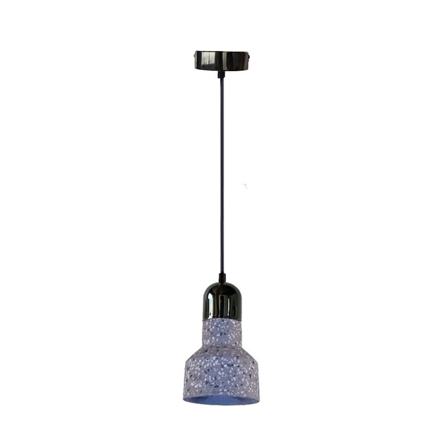 Pendel TERRAZZO 1xE27/60W/230V diameter 12 cm grå