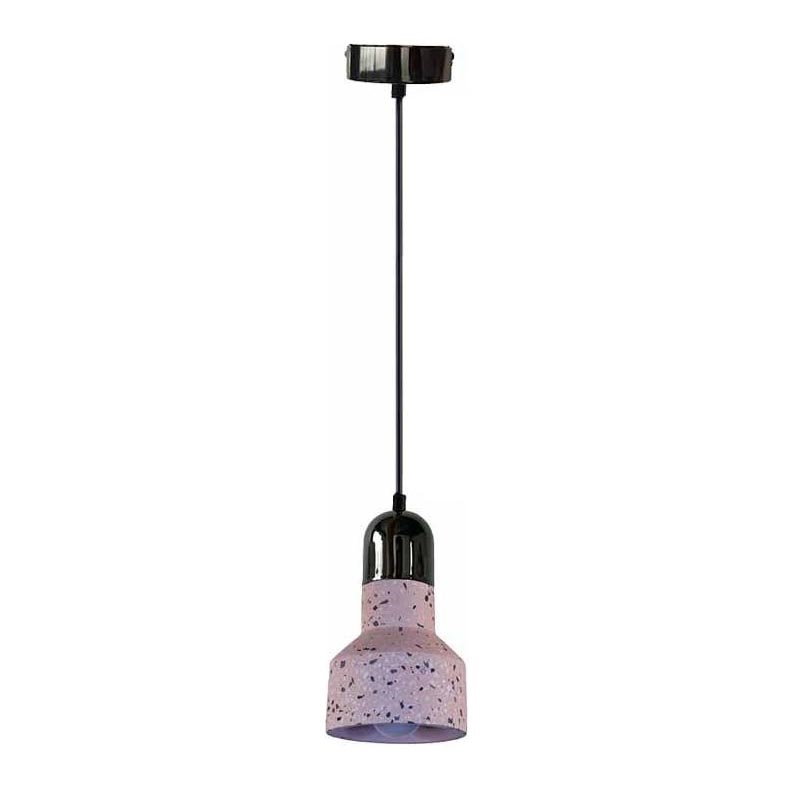 Pendel TERRAZZO 1xE27/60W/230V diameter 12 cm rød