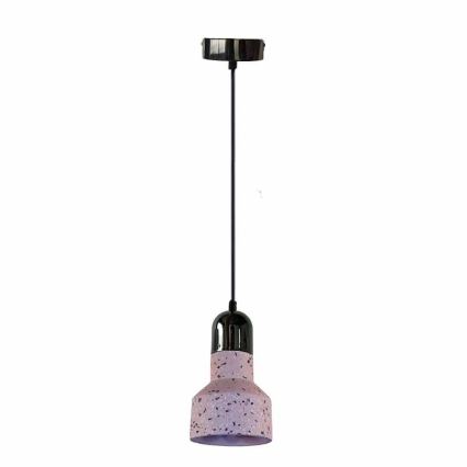 Pendel TERRAZZO 1xE27/60W/230V diameter 12 cm rød