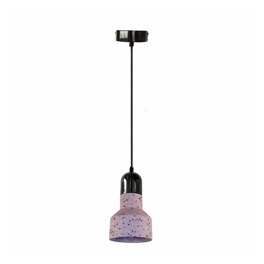 Pendel TERRAZZO 1xE27/60W/230V diameter 12 cm rød