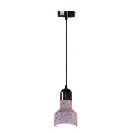 Pendel TERRAZZO 1xE27/60W/230V diameter 12 cm rød