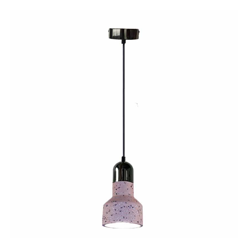 Pendel TERRAZZO 1xE27/60W/230V diameter 12 cm rød