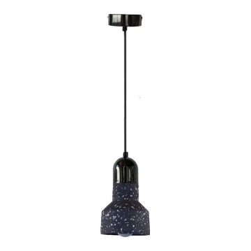 Pendel TERRAZZO 1xE27/60W/230V diameter 12 cm sort