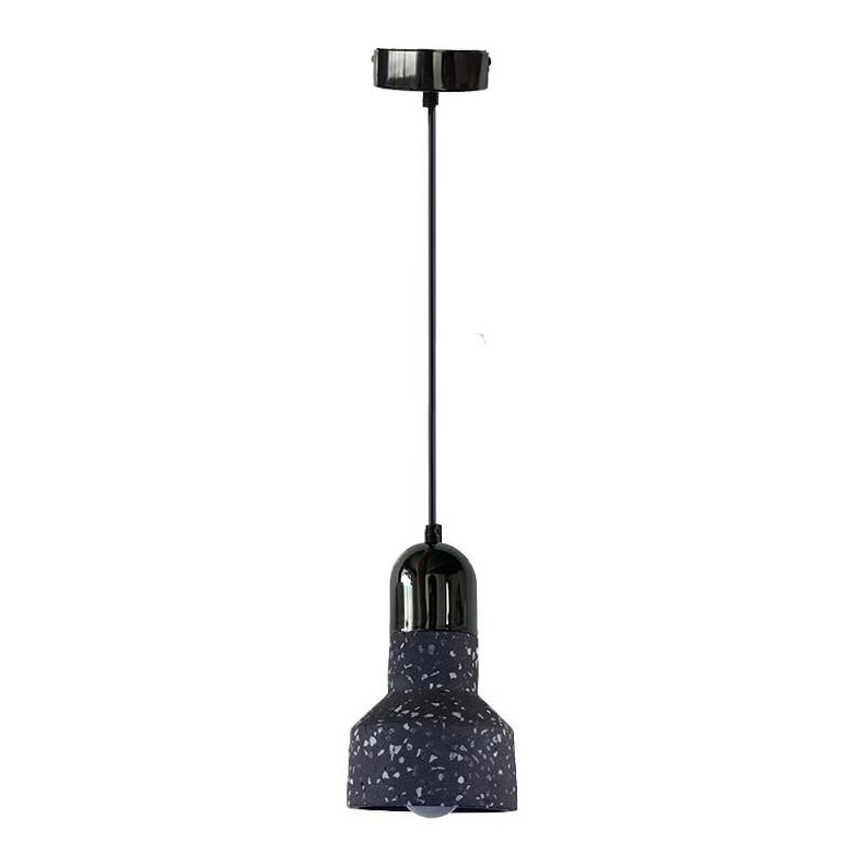 Pendel TERRAZZO 1xE27/60W/230V diameter 12 cm sort