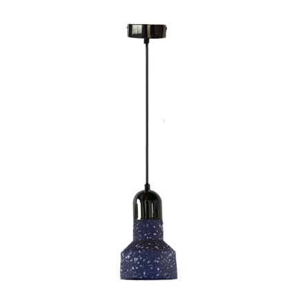 Pendel TERRAZZO 1xE27/60W/230V diameter 12 cm sort