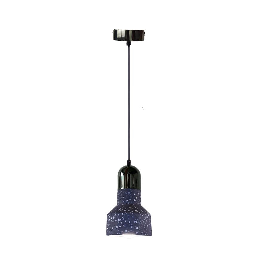 Pendel TERRAZZO 1xE27/60W/230V diameter 12 cm sort