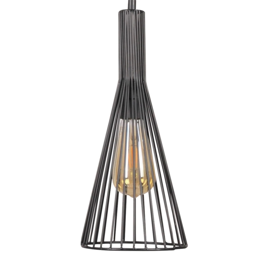 Pendel TIANA 3xE27/20W/230V sort