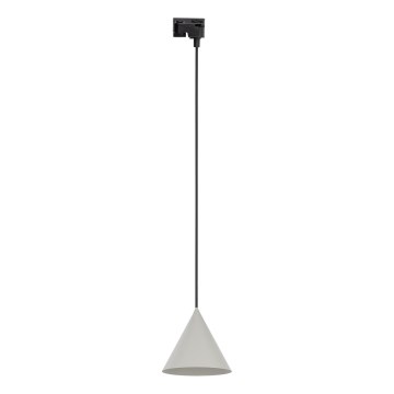 Pendel til 1-faset skinnesystem CONO 1xE27/15W/230V sort/grå