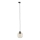Pendel til 1-faset skinnesystem CUBUS 1xE27/15W/230V sort/røget beige