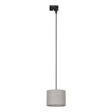 Pendel til 1-faset skinnesystem TRACER 1xE27/15W/230V diameter 20 cm sort/grå