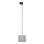 Pendel til 1-faset skinnesystem TRACER 1xE27/15W/230V diameter 20 cm sort/grå
