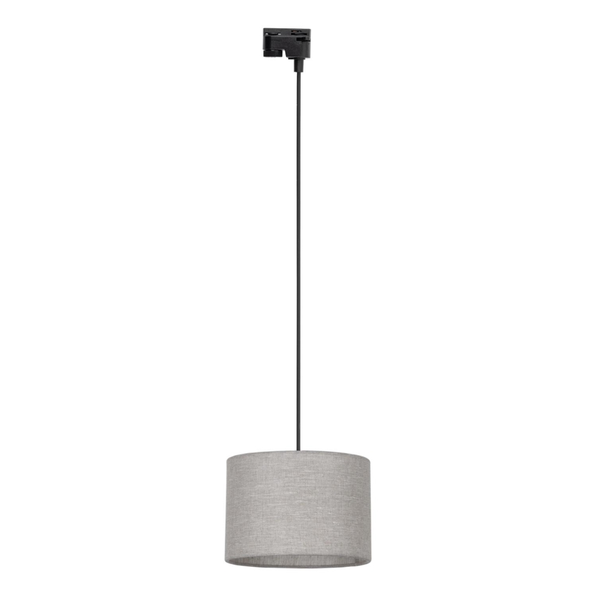 Pendel til 1-faset skinnesystem TRACER 1xE27/15W/230V diameter 30 cm sort/grå