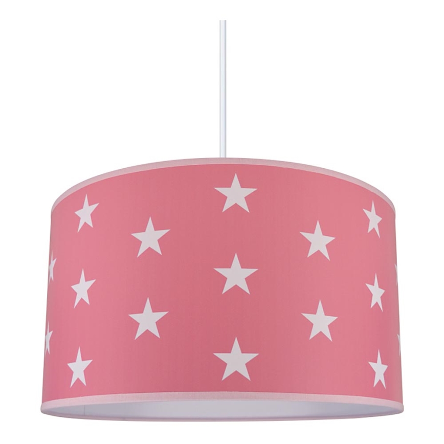 Pendel til børn STARS PINK 1xE27/60W/230V