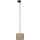 Pendel til skinnesystem 3-faset TRACER 1xE27/15W/230V diameter 20 cm sort/brun