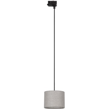 Pendel til skinnesystem 3-faset TRACER 1xE27/15W/230V diameter 20 cm sort/grå