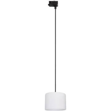 Pendel til skinnesystem 3-faset TRACER 1xE27/15W/230V diameter 20 cm sort/hvid