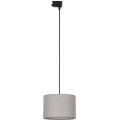 Pendel til skinnesystem 3-faset TRACER 1xE27/15W/230V diameter 30 cm sort/grå