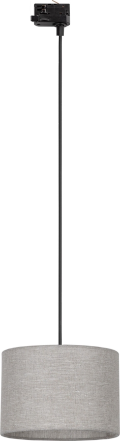 Pendel til skinnesystem 3-faset TRACER 1xE27/15W/230V diameter 30 cm sort/grå