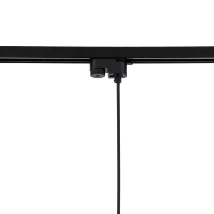 Pendel til 1-faset skinnesystem TRACER 1xE27/15W/230V diameter 38 cm sort/brun
