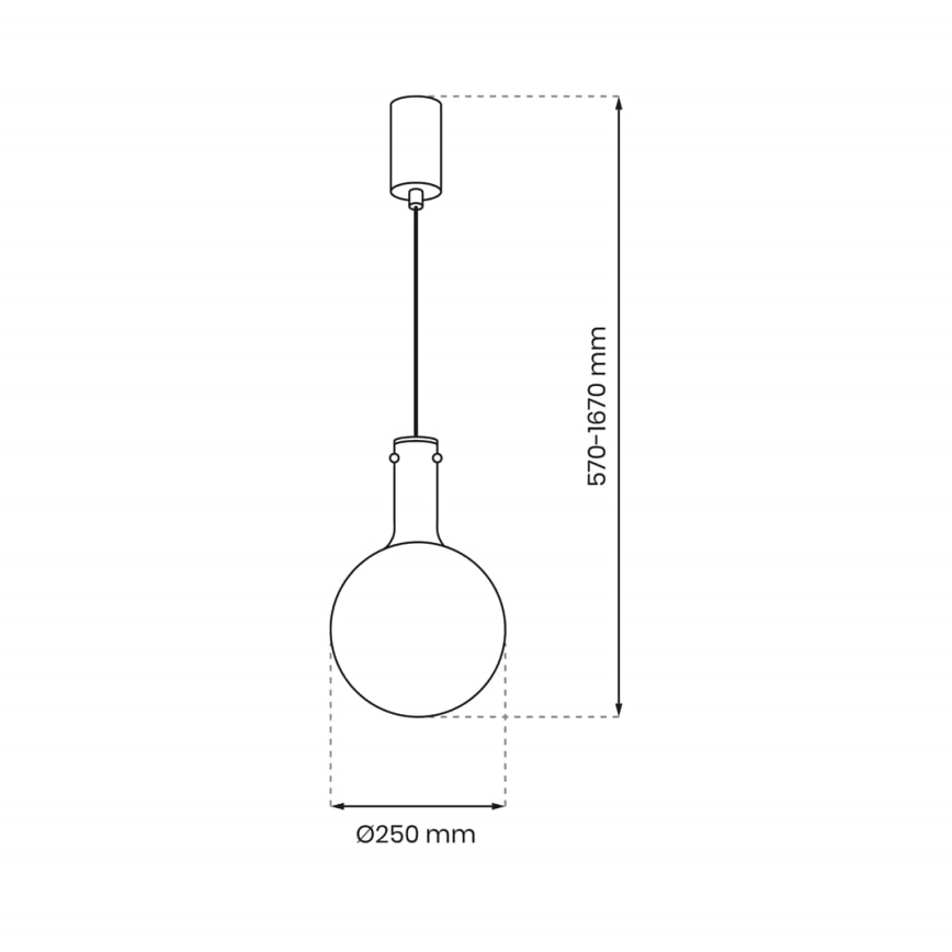 Pendel TORONTO 1xGU10/8W/230V skinnende krom
