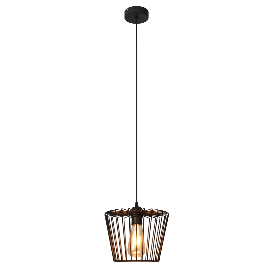 Pendel TORRI 1xE27/15W/230V diameter 23 cm sort